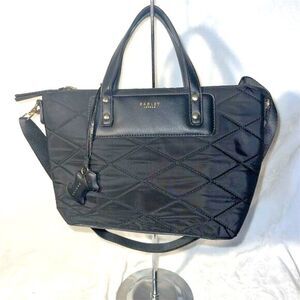 Radley London Charleston Black Quilted Multiway Satchel Bag